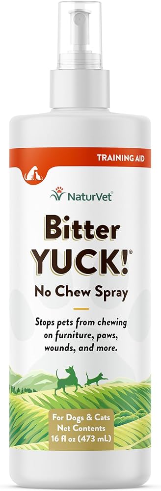 NaturVet Bitter Yuck No Chew Spray 16oz