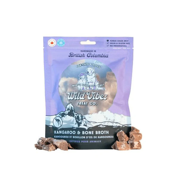 Wild Vibes Kangaroo & Bone Broth Treats - 68g