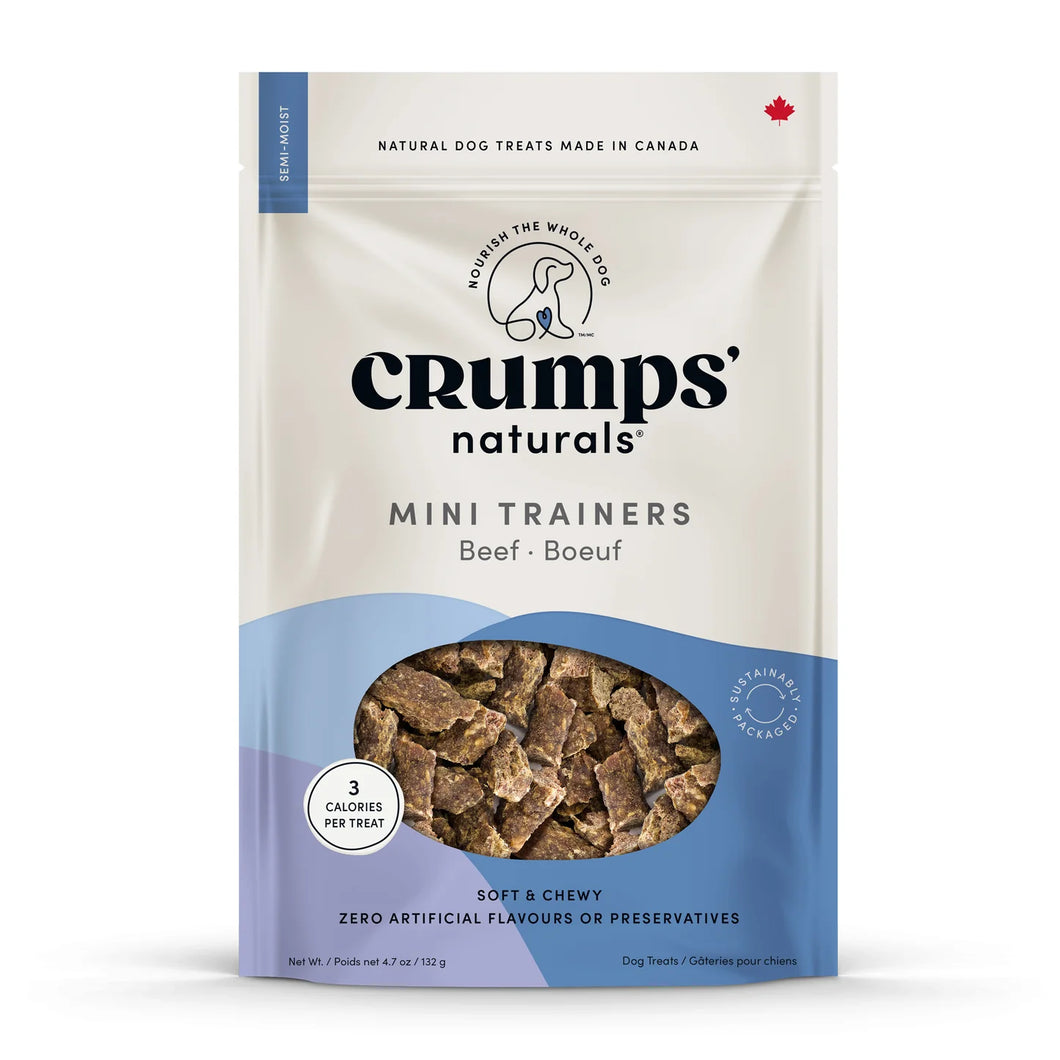 Crumps Mini Trainers Beef Semi Moist - NEW SIZE - 132g