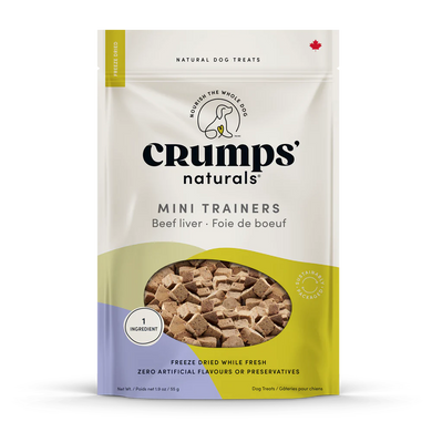 Crumps Mini Trainers Freeze Dried Beef Liver  - NEW SIZE 55g