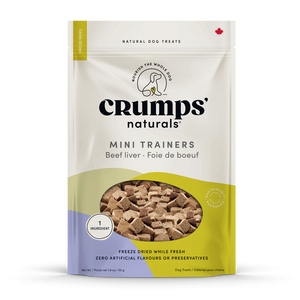 Crumps Mini Trainers Freeze Dried Beef Liver  - NEW SIZE 55g
