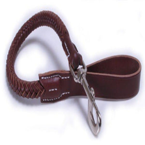 Braided Leather Lead - 24"