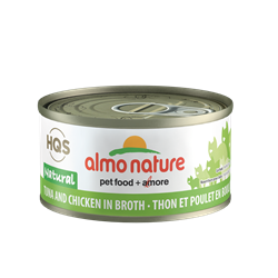 Almo Nature HQS Natural Tuna and Chicken in Broth - 70g - Single Can