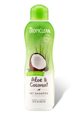 Tropiclean Aloe & Coconut Deodorizing Pet Shampoo- 20oz/592ml -