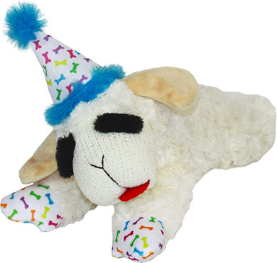 Multipet Lamb Chop w/ Birthday Hat - 10.5