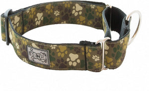 RC Pets -  Pitter Patter Camo Easy Clip All Webbing Training Collar - Large 19 - 26"