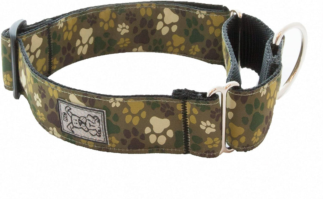 RC Pets -  Pitter Patter Camo Easy Clip All Webbing Training Collar - Large 19 - 26
