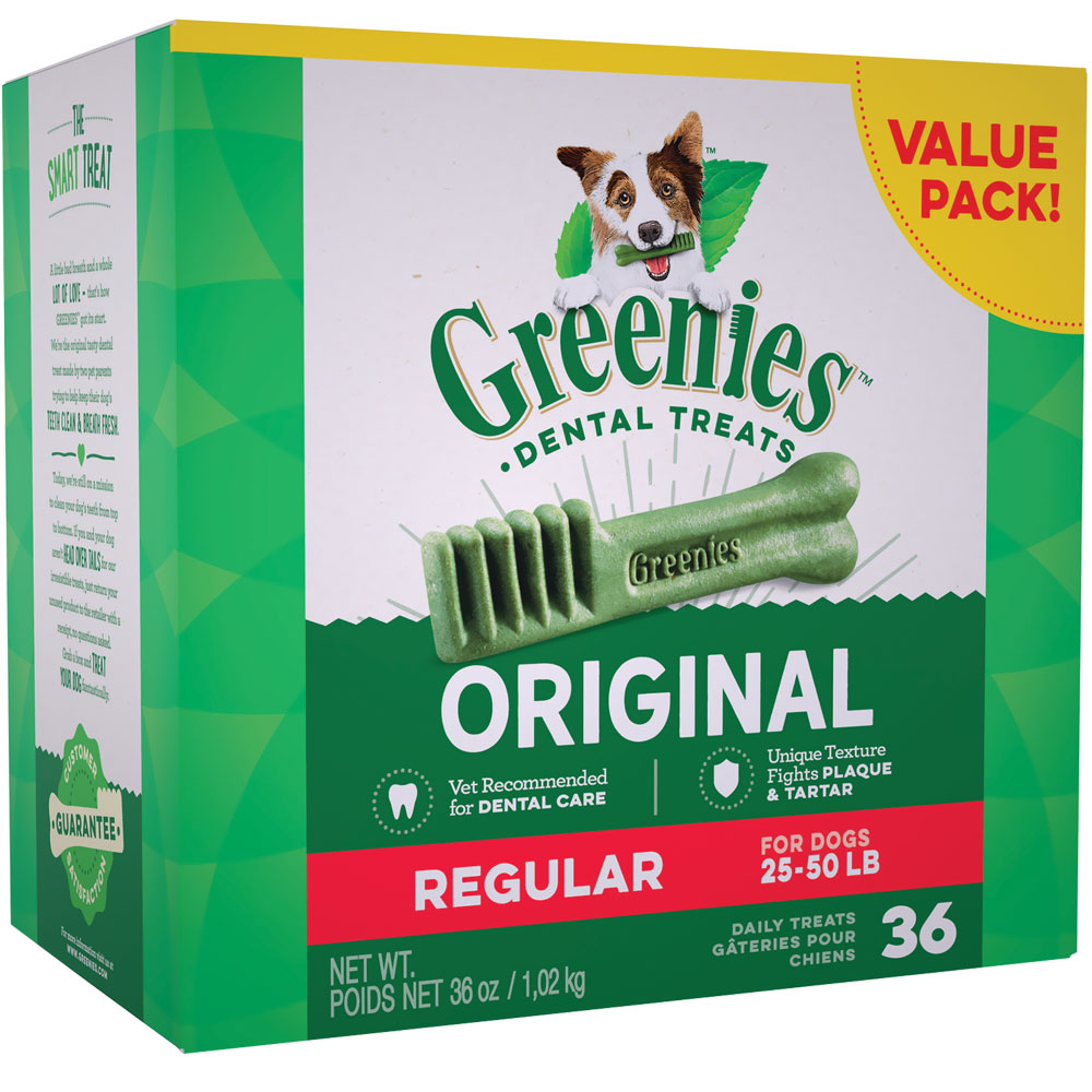 Greenies Dental Treats - Regular  - Value Pack 36 pieces