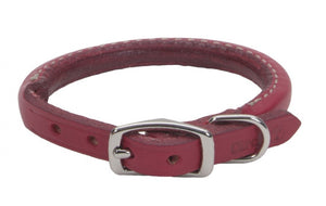 Circle T - Leather Round Collar - Red