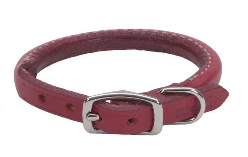 Circle T - Leather Round Collar - Red