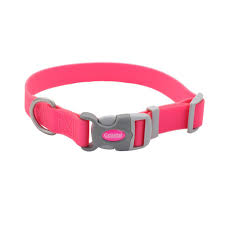 Pet Attire Waterproof Collar - Fuchsia 1 x 18 - 26