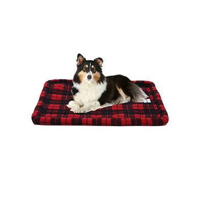 Ruff Love Quilted Crate Bed - Buffalo Plaid - 41
