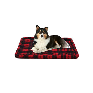 Ruff Love Quilted Crate Bed - Buffalo Plaid - 41" x 26"
